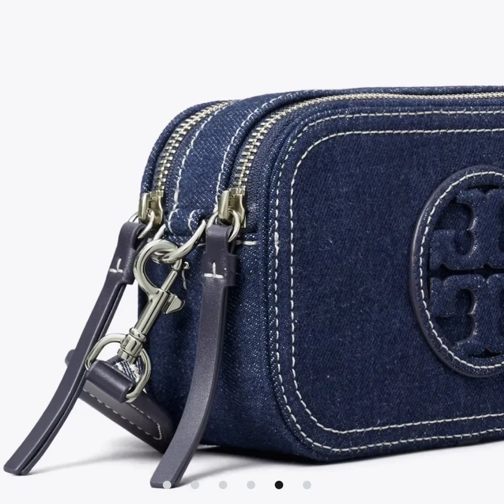 Tory burch MINI MILLER DENIM CROSSBODY BAG